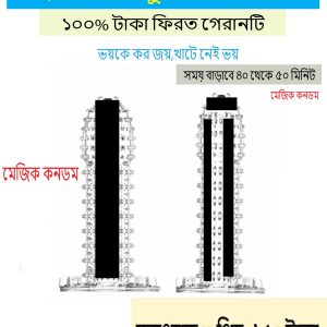 সিলিকনের-তৈরি-ম্যাজিক-কনডম । 💥 কম্বপ্যাক ৩ পিচ  ৬৫০ টাকা  ।